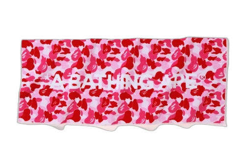BAPE ABC Camo Sports Towel Pink