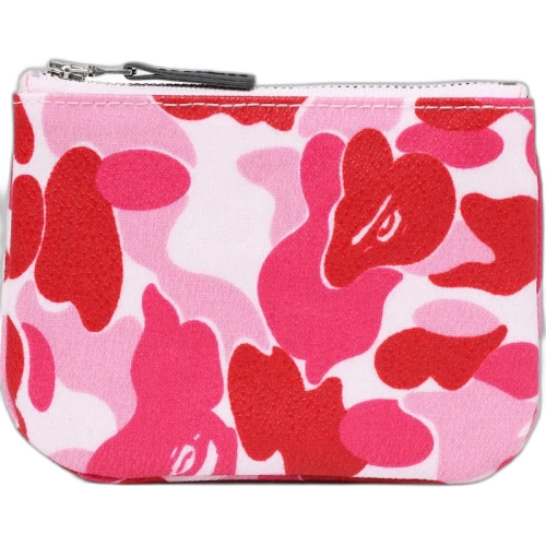 BAPE Abc Canvas Wallet (S) Pink
