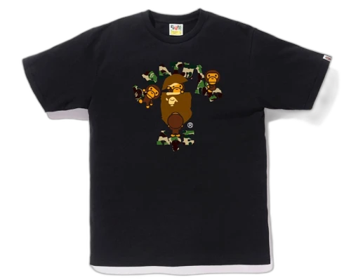 BAPE ABC College Milo Tee Black/Green