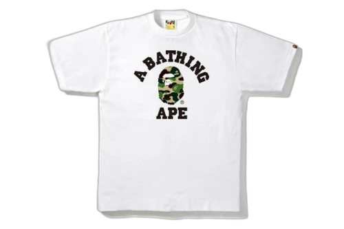 BAPE ABC College Tee White/Olive
