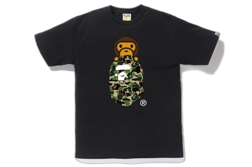 BAPE ABC Milo On Ape Head Tee Black/Green