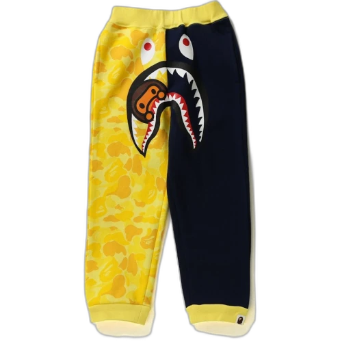 BAPE Abc Milo Shark Sweat Pants Pants (Kids) Yellow