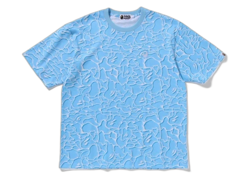 BAPE ABC Sea Surface Camo Relaxed Fit Tee Blue
