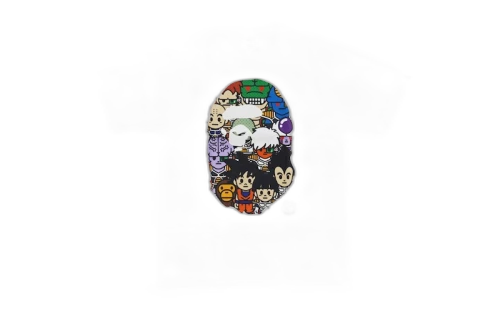 BAPE Dragon Ball Z All Star Apehead Tee White