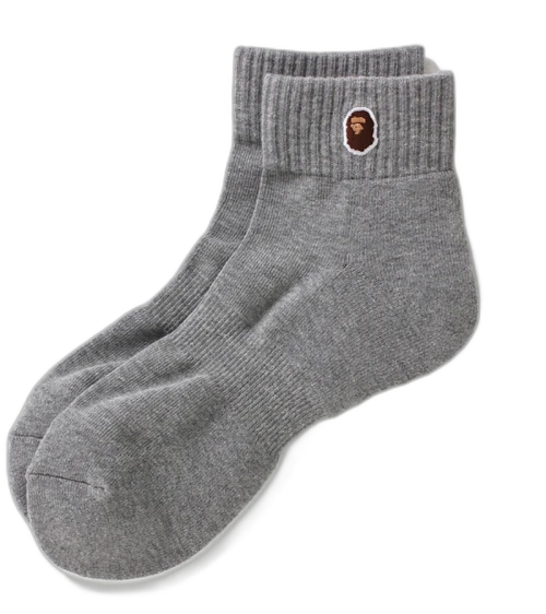 BAPE Ankle Socks Gray