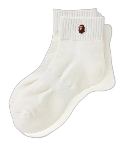 BAPE Ankle Socks White