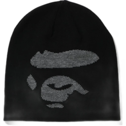 BAPE Ape Face Knit Cap Black