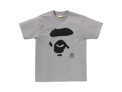 BAPE Ape Face Tee Grey