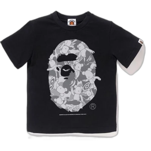 BAPE Ape Head Bearbrick Tee K (Medicomtoy) (Kids) Black