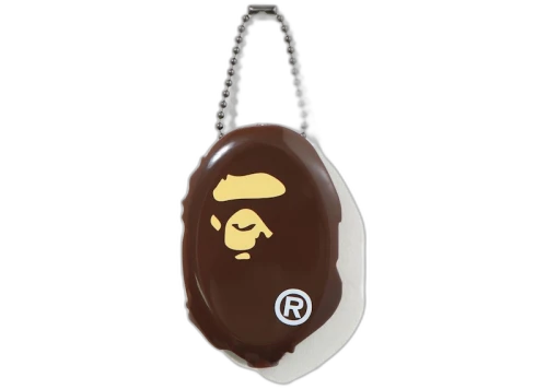BAPE Ape Head Coin Case Brown