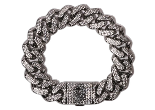 BAPE Ape Head Fat Bracelet Silver