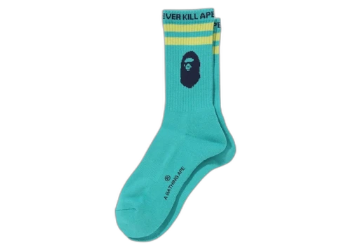 BAPE Ape Head Line Socks (SS24) Green