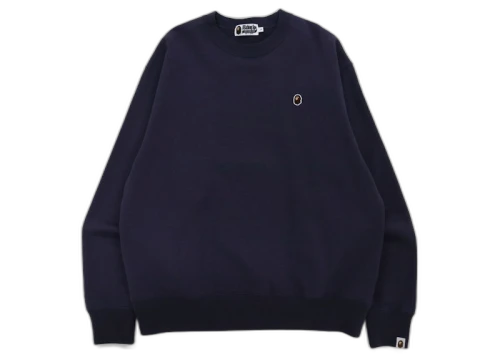 BAPE Ape Head One Point Relaxed Fit Crewneck Purple