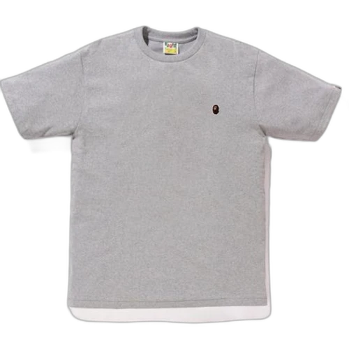 BAPE Ape Head One Point Tee Gray