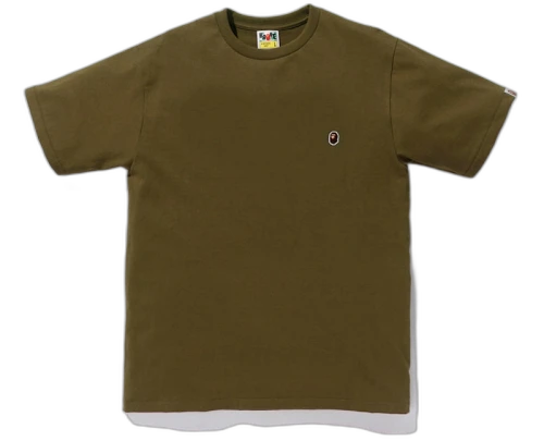 BAPE Ape Head One Point Tee Olive