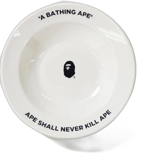 BAPE Ape Head Plate White