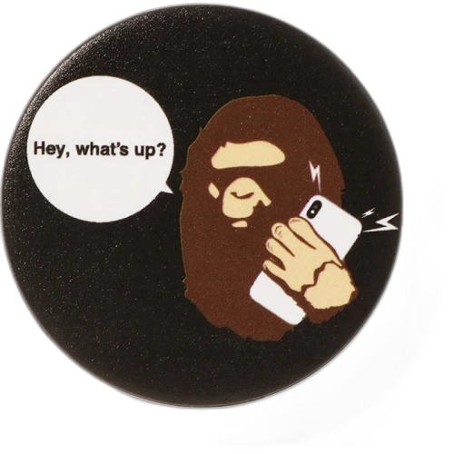 BAPE Ape Head Popsockets Black