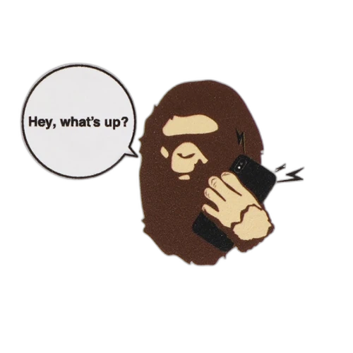 BAPE Ape Head Popsockets White