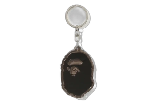 BAPE Ape Head Reflective Keychain Black