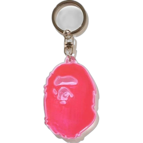 BAPE Ape Head Reflective Keychain (FW20) Pink