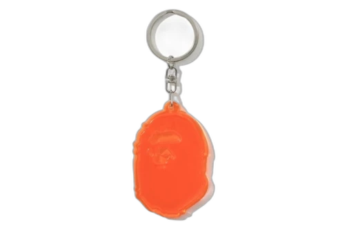 BAPE Ape Head Reflective Keychain Orange