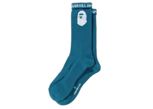 BAPE Ape Head Socks Blue