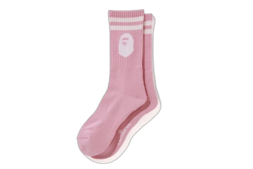 BAPE Ape Head Socks (FW19) Pink