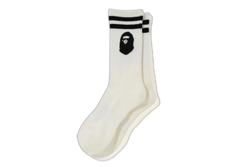 BAPE Ape Head Socks (FW19) White