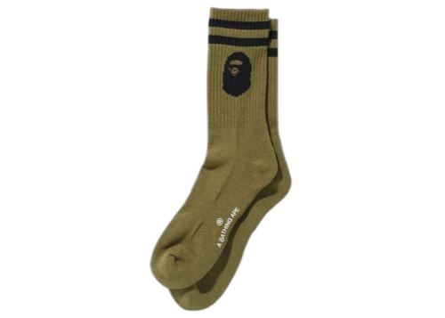 BAPE Ape Head Socks Olivedrab