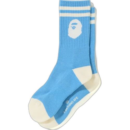 BAPE Ape Head Socks Sax