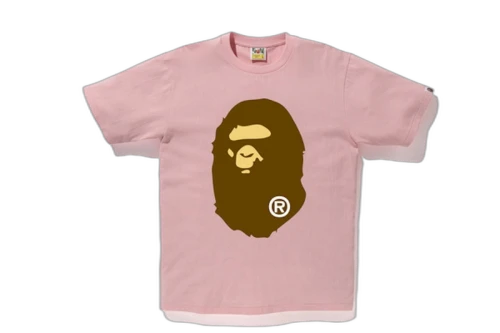 BAPE Ape Head Tee Pink
