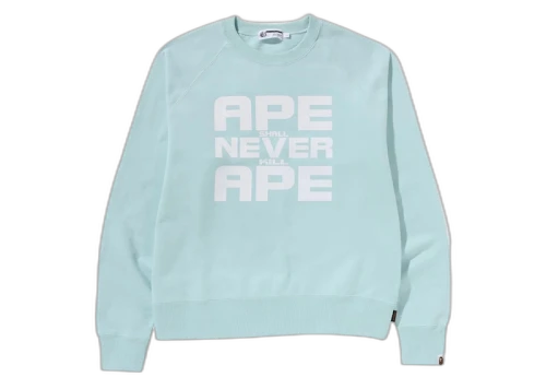 BAPE Ape Shall Never Kill Ape Crewneck Sax