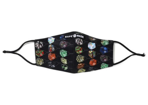 BAPE Archive Camo Pattern Mask Black
