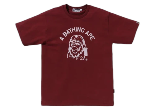 BAPE Archive Graphic Tee Burgundy