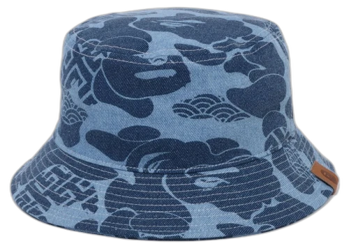 BAPE Asia Camo Denim Hat Indigo