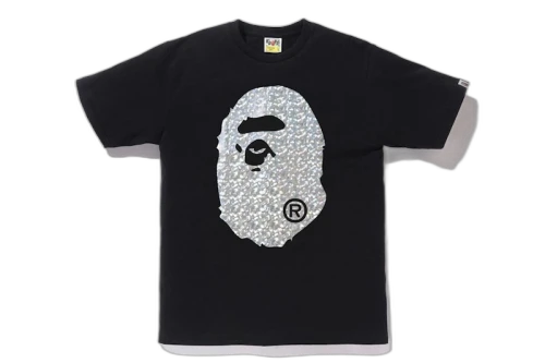 BAPE Aurora Big Ape Head Tee Black