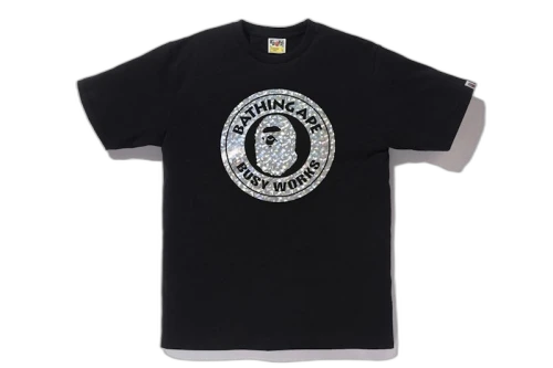 BAPE Aurora Busy Works Tee Black