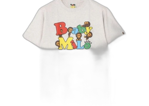 BAPE Baby Milo Alphabet Logo Tee Gray