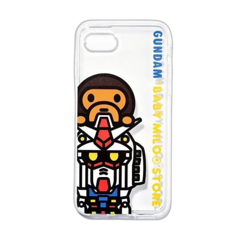 BAPE Baby Milo Clear Gundam Iphone 8 Case Clear