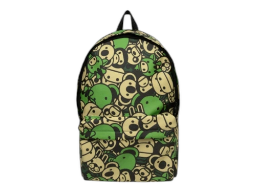 BAPE Baby Milo Faux Leather Large Backpack Apple Green