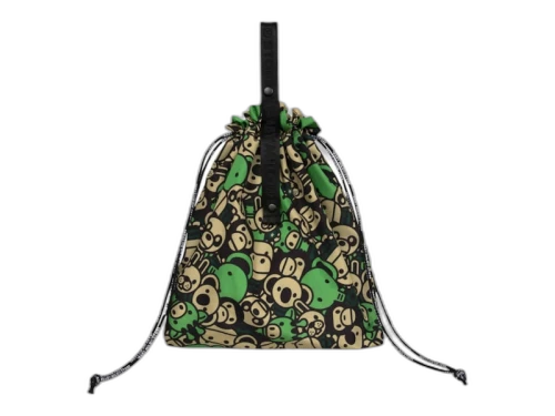 BAPE Baby Milo & Friends Drawstring Bag Emerald