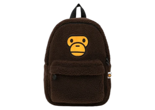 BAPE Baby Milo Fur Mini Backpack Brown