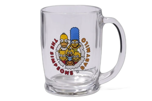 BAPE X The Simpsons Baby Milo Glass Mug Clear