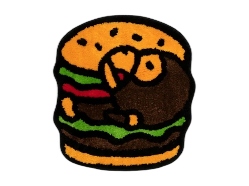 BAPE Baby Milo Hamburger Rug Multicolor