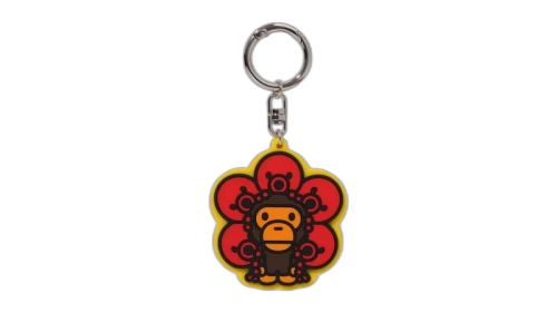 BAPE Baby Milo Kids Friends Rubber Keychain Yellow