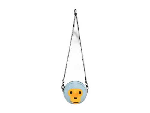 BAPE Baby Milo Plush Crossbody Bag Denim