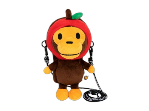BAPE Baby Milo Plush Mobile Bag Bright Red
