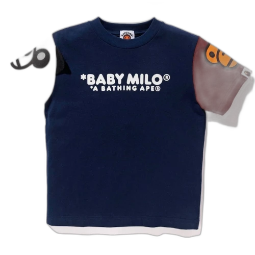 BAPE Baby Milo Tee Tee (Kids) Navy/Multi