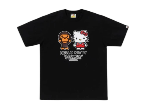 BAPE Baby Milo x Hello Kitty Ginza Exclusive T-shirt Black