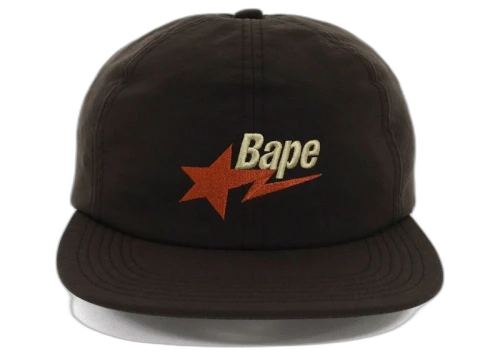 BAPE Sta Logo Nylon Cap Brown